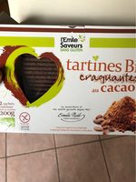 Tartinr bio craquantes au cacao