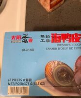Preserved duck egg
