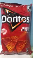 Nacho cheese flavored tortilla chips