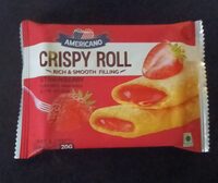 Crispy roll strawberry