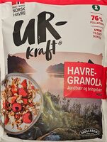 Havregranola Jordbær og bringebær