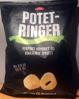 Potetringer med løk og persille