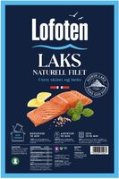 Laksefilet Naturell u/Skinn 4x125g Lofoten