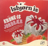 Krone-is Jordbær