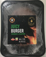 Juicy Burger Cheddar & Jalapeño