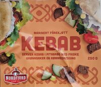 Kebab marinert fårekjøtt