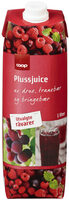 Plussjuice av drue, tranebær og bringebær