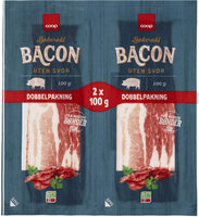 Bøkerøkt bacon uten svor