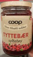 Tyttebærsyltetøy Uten tilsatt sukker