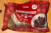 Karbonader (72% kjøtt)