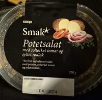 Potetsalat Med Soltørket Tomat Og Syltet Rødløk