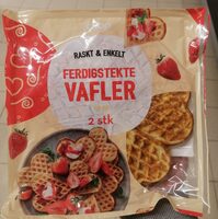 Raskt & Enkelt Ferdigstekte Vafler 2stk