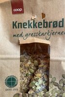 Knekkebrød med gresskarkjerner