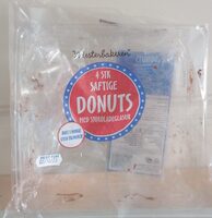 4 stk saftige Donuts med Sjokoladeglasur
