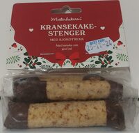 Kransekakestenger med sjokolade