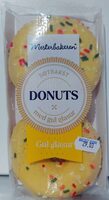 Søtbakst Donuts med gul glasut