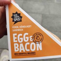 Fersk, håndlaget sandwich: Egg & Bacon