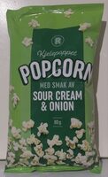 Kjelepoppet Popcorn med smak av Sour Cream & Onion