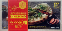 Ekte Italiensk Calzone Pepperoni & Pesto