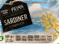 Sardiner i rapsolje
