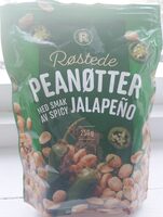 Røstede peanøtter med smak av spicy jalapeño