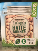 Økologiske hvite bønner i lake