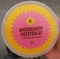 Amerikansk potetsalat med sennep og gressløk