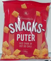 Knasende Snacksputer med smak av ost og chili