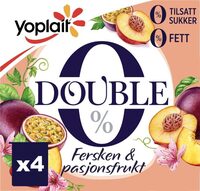 Yoplait Double Fersken&Pasjon 4x125g