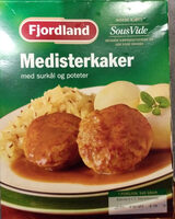 Medisterkaker med surkål og poteter