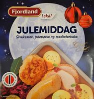 Julemiddag Skinkestek, julepølse og medisterkake