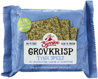 Grovkrisp Tynn Spelt 100g Synnøve