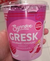 Gresk Gourmet Yoghurt Kremet Bringebær