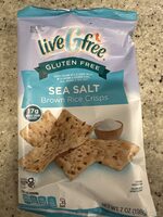 Live G free Sea Salt Brown Rice Crisps