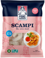 Scampi Asc 31/40 Rå u/Skall 500g Fm