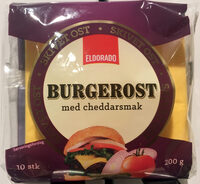Burgerost med cheddarsmak