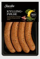 Kyllingpølse med fersk hvitløk, estragon og frisk sitron