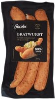 Bratwurst 80% 240g A.Idsøe/Jacobs Utvalgte