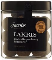 Lakris med melkesjokolade og lakrispulver