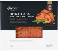 Laks Røkt m/Mær100g Jacobs Utvalgte