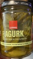 Syltet Agurk Med Smak Av Chili Og Ingefær