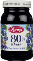 Blåbærsyltetøy 80%