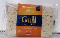 Gull Lefsa med sukker og kanel