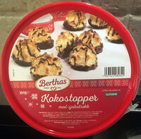 Kokostopper med sjokotrekk
