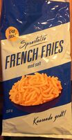 Sprøstekte french fries med salt