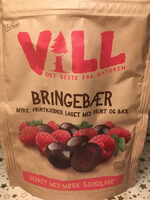 Vill Bringebær dekket med mørk sjokolade