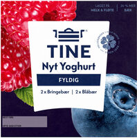 Yoghurt Nyt Blåbær/Bringebær 4x125g Tine