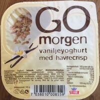 Go morgen vaniljeyoghurt med havrecrisp