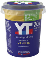 Proteinpudding med smak av vanilje