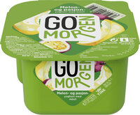 Go'morgen Melon- og pasjon- yoghurt med granola